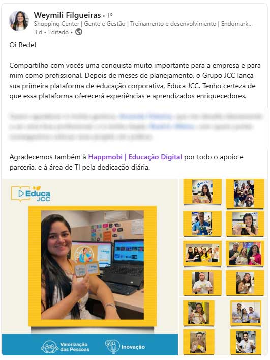 JCC cliente LXP LMS Happlearning